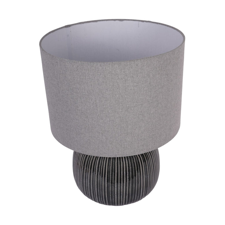 Bruno Ceramic Table Lamp - Charcoal Libra 2