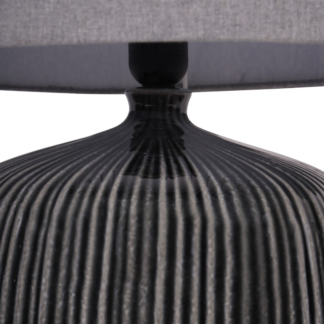 Bruno Ceramic Table Lamp - Charcoal Libra 3
