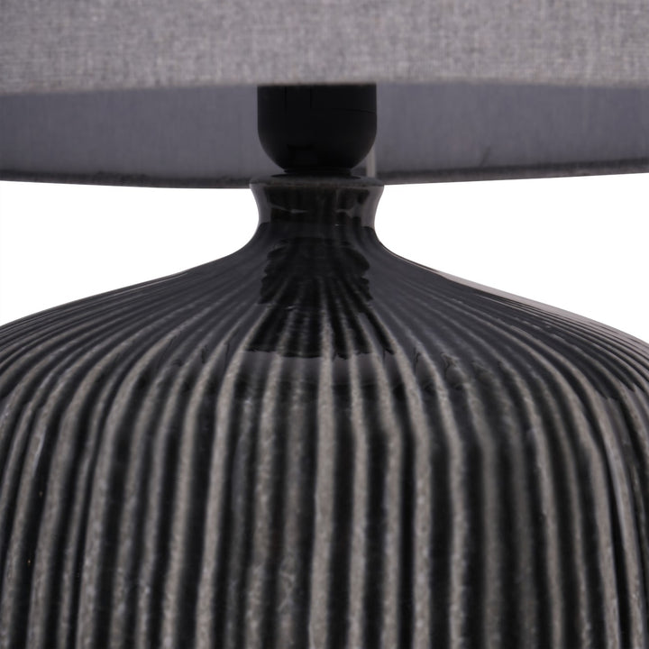 Bruno Ceramic Table Lamp - Charcoal Libra 3