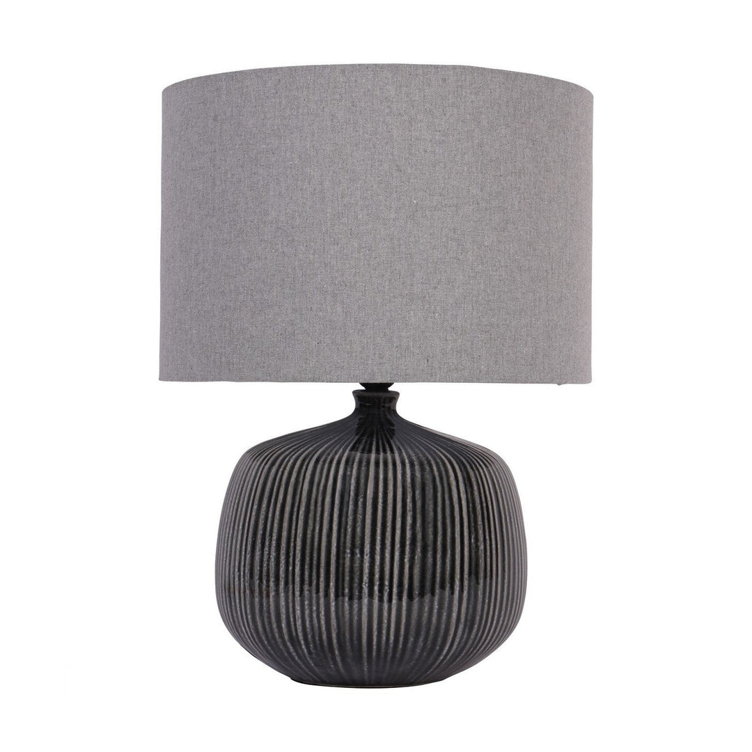 Bruno Ceramic Table Lamp - Charcoal Libra 1