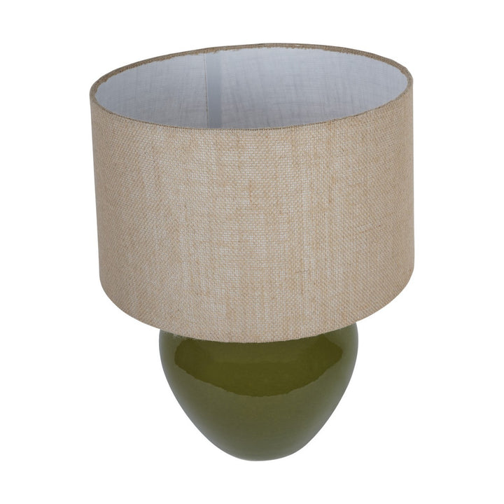 Aubrey Ceramic Table Lamp - Green Libra 2