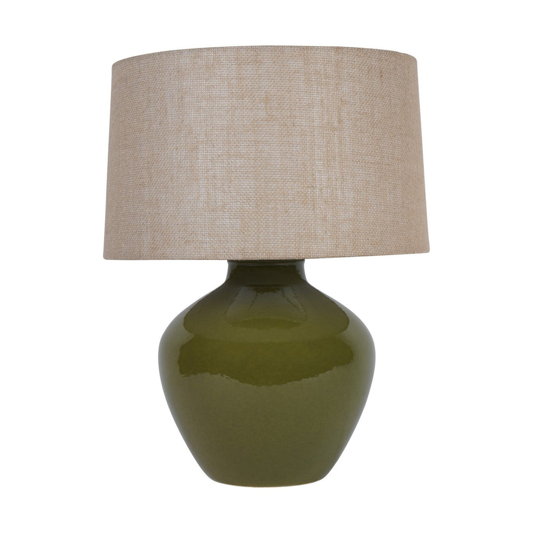 Aubrey Ceramic Table Lamp - Green Libra 1