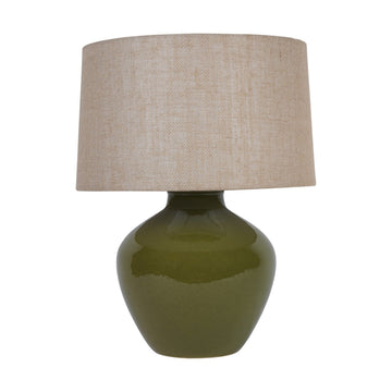 Aubrey Ceramic Table Lamp - Green Libra 1