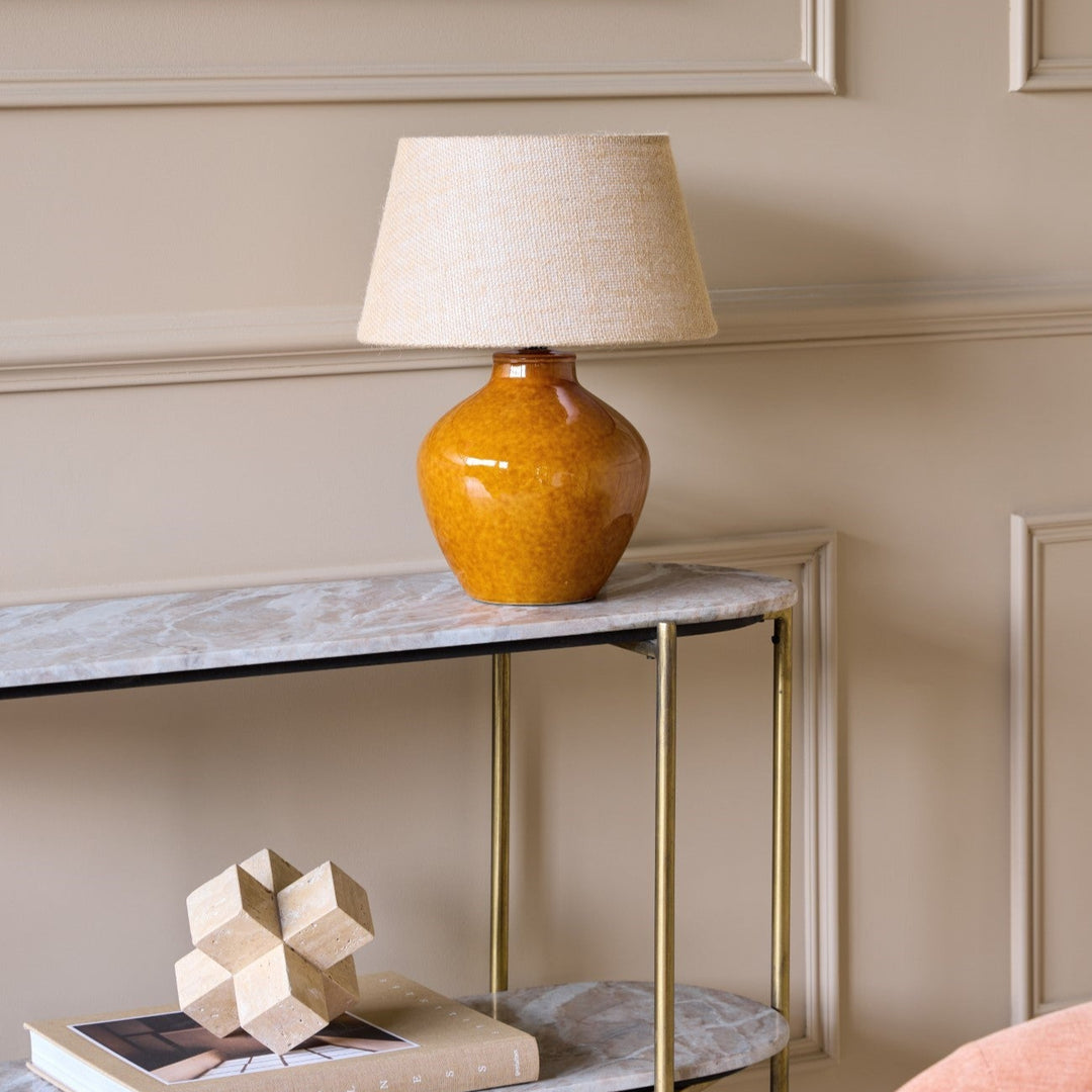 Aubrey Ceramic Table Lamp - Terracotta Libra 2