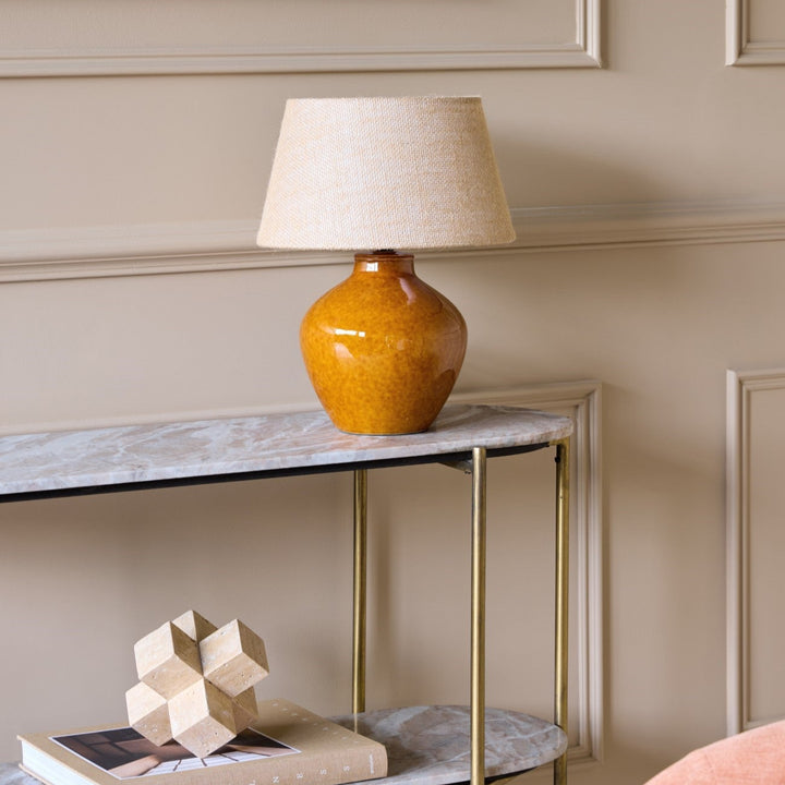 Aubrey Ceramic Table Lamp - Terracotta Libra 2