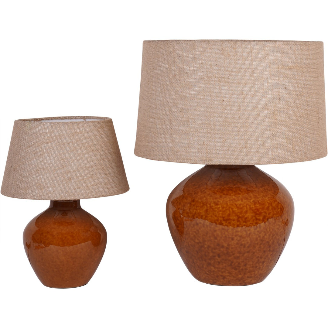 Aubrey Ceramic Table Lamp - Terracotta Libra 10