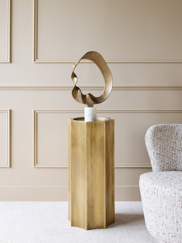 Brockley Plinth - Antique Brass