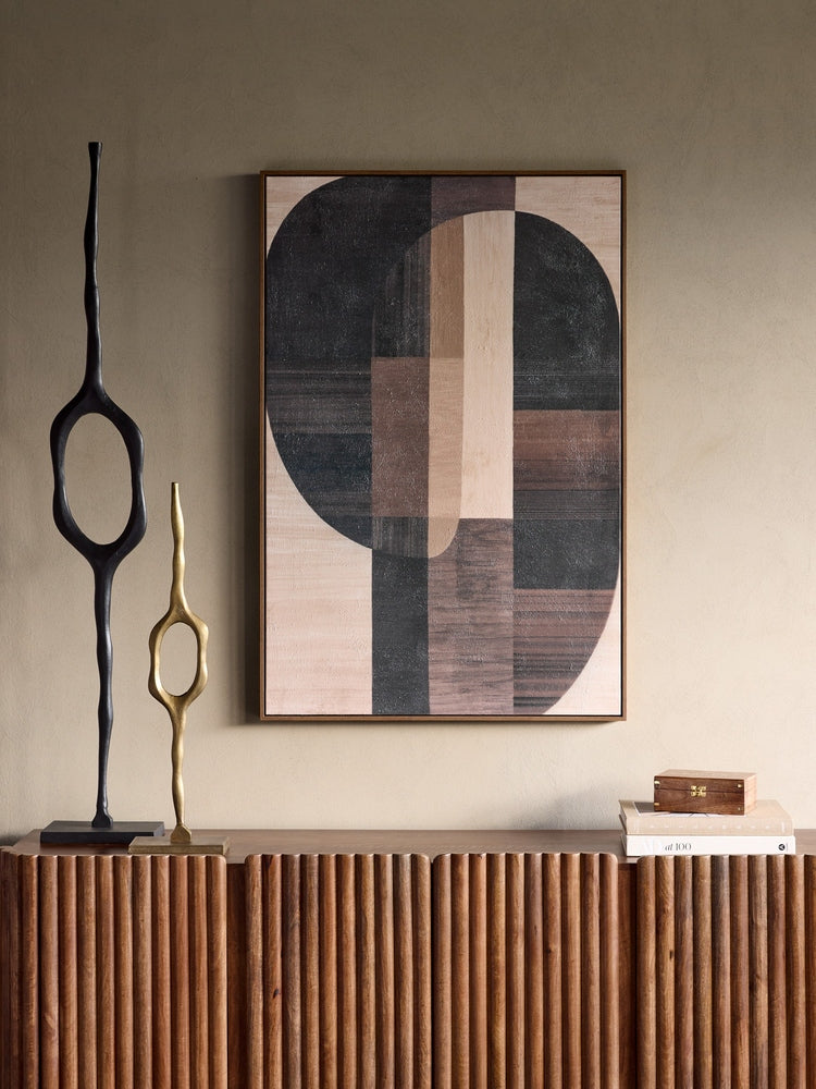 Woodbridge Aluminium Abstract Sculpture - Black