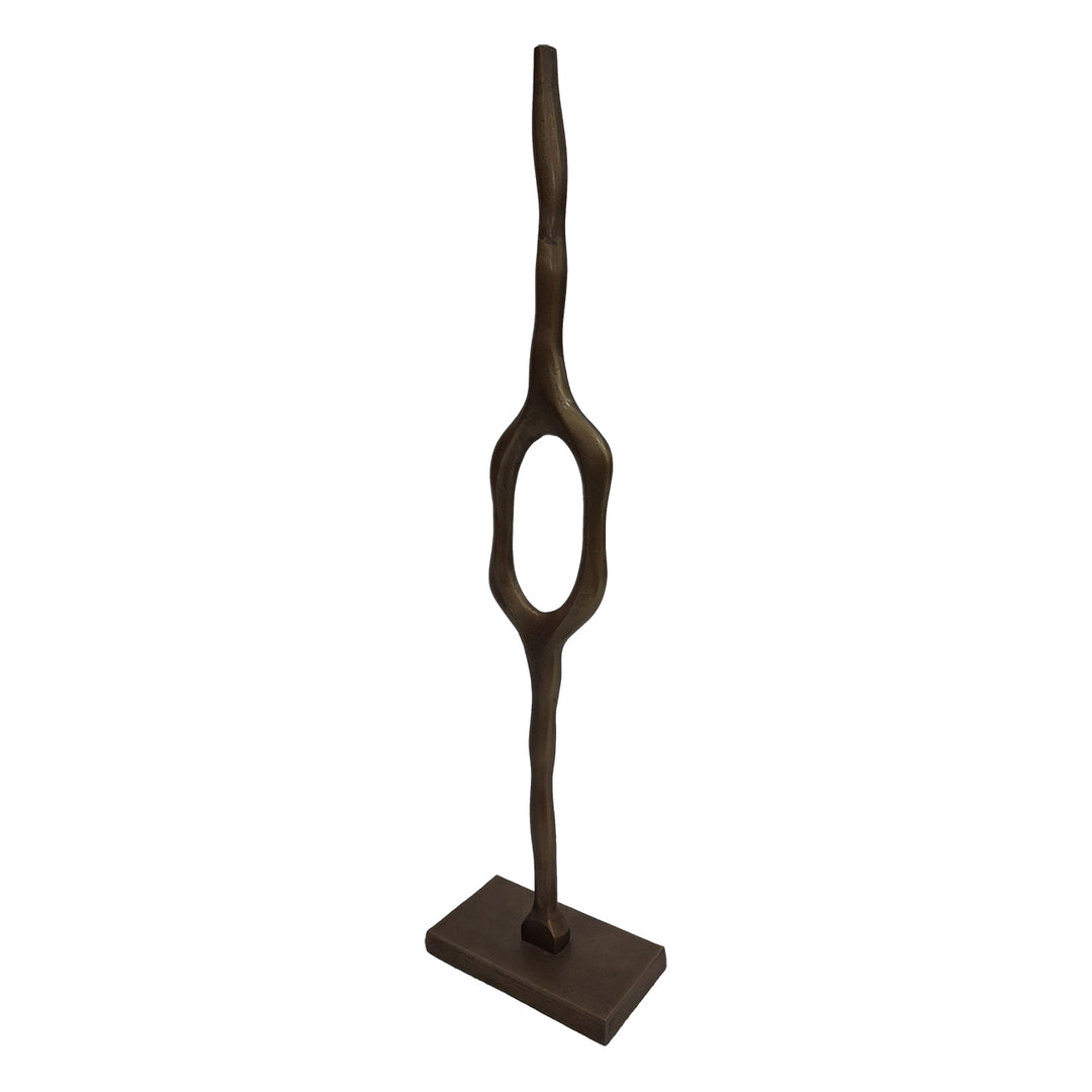 Woodbridge Aluminium Abstract Sculpture - Antique Brass
