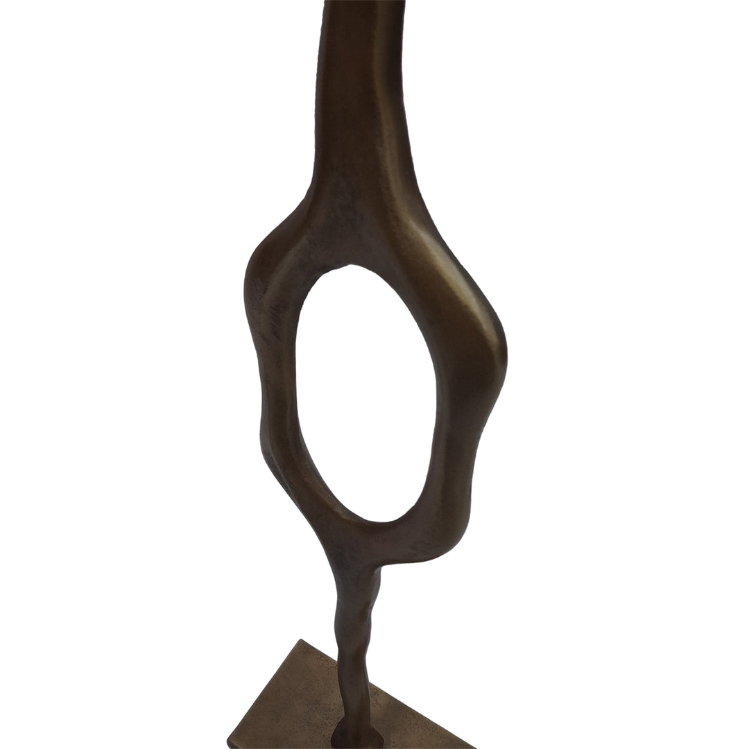Woodbridge Aluminium Abstract Sculpture - Antique Brass