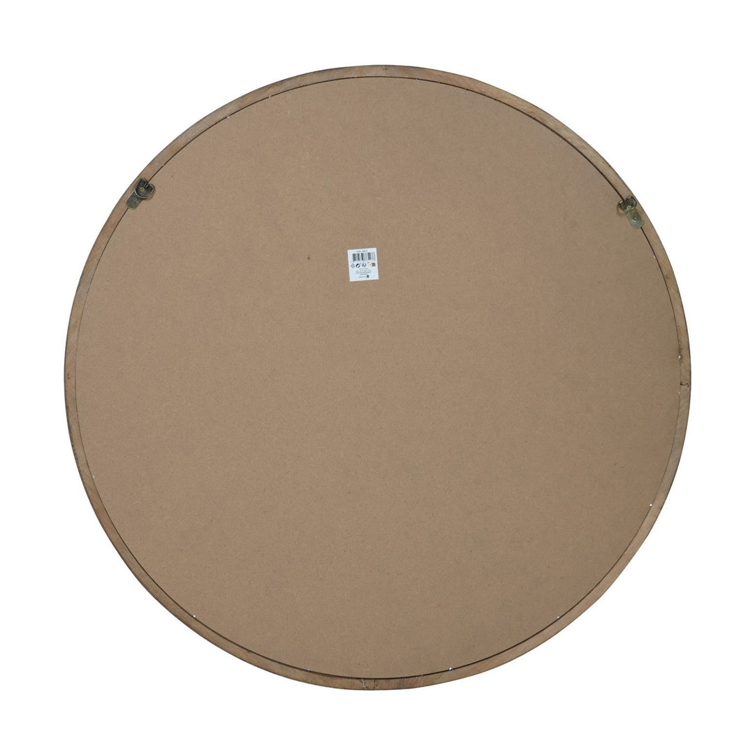 Tilburg Round Wood Mirror - Brown Libra 2