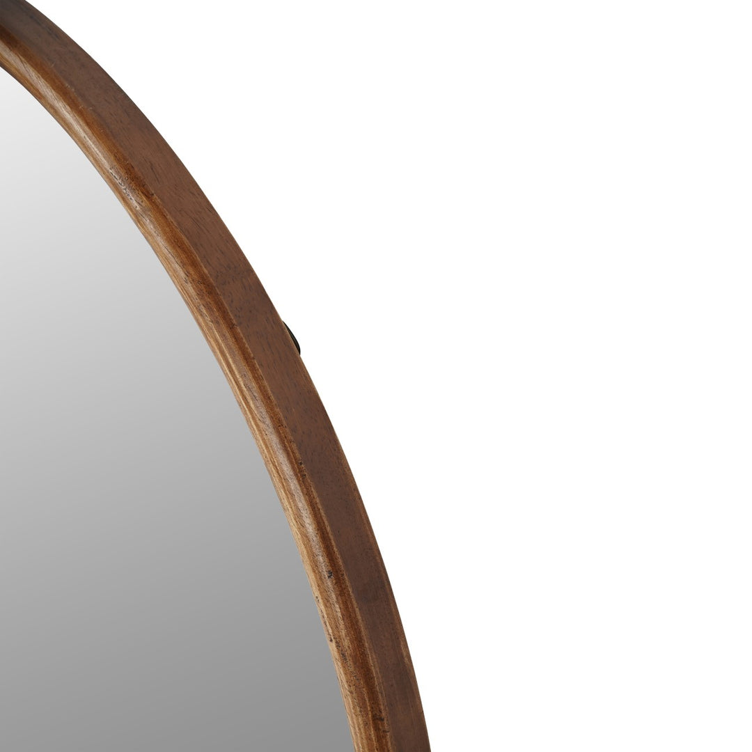 Tilburg Round Wood Mirror - Brown Libra 4