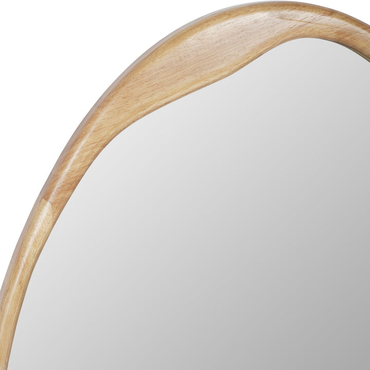 Hague Oval Wood Mirror - Natural Libra 3
