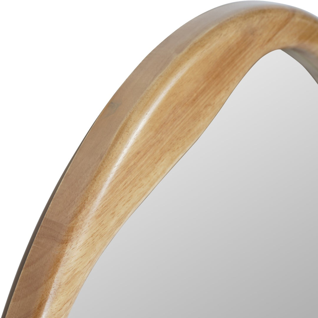 Hague Oval Wood Mirror - Natural Libra 4