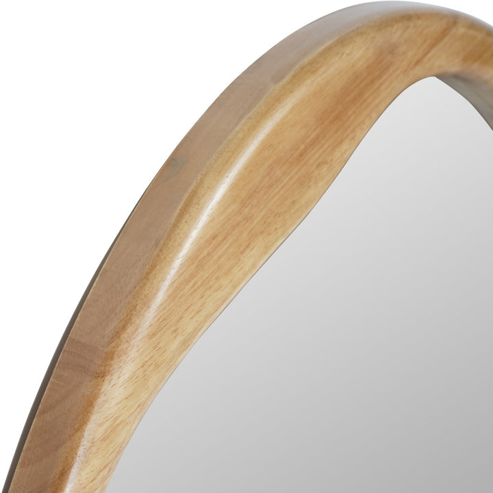 Hague Oval Wood Mirror - Natural Libra 4