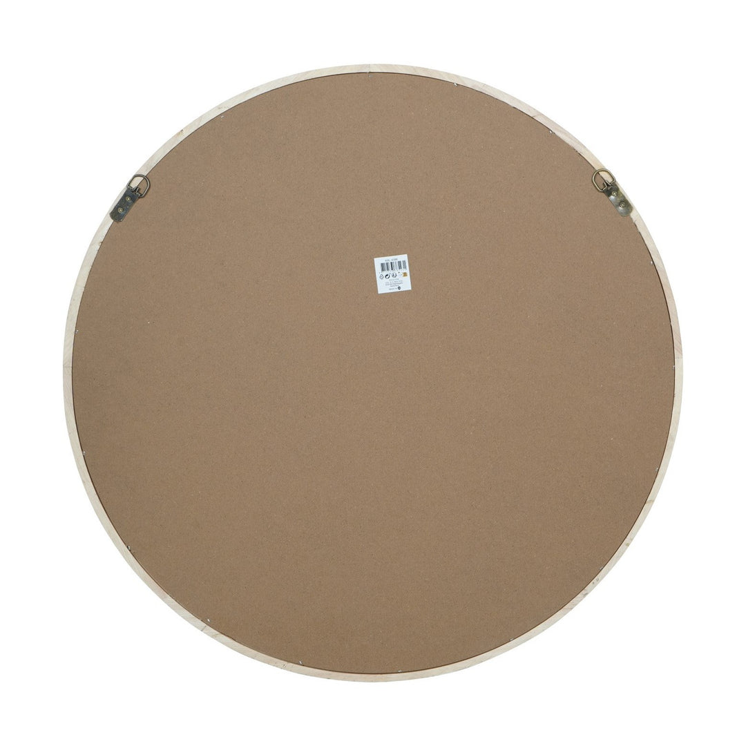 Hague Round Wood Mirror - Natural Libra 2