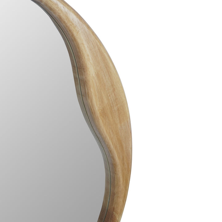 Hague Round Wood Mirror - Natural Libra 4