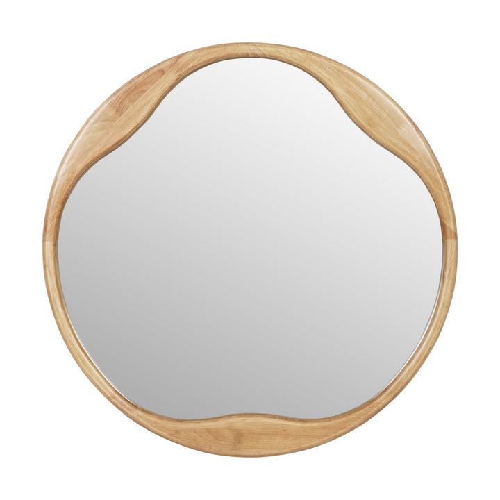 Hague Round Wood Mirror - Natural Libra 1