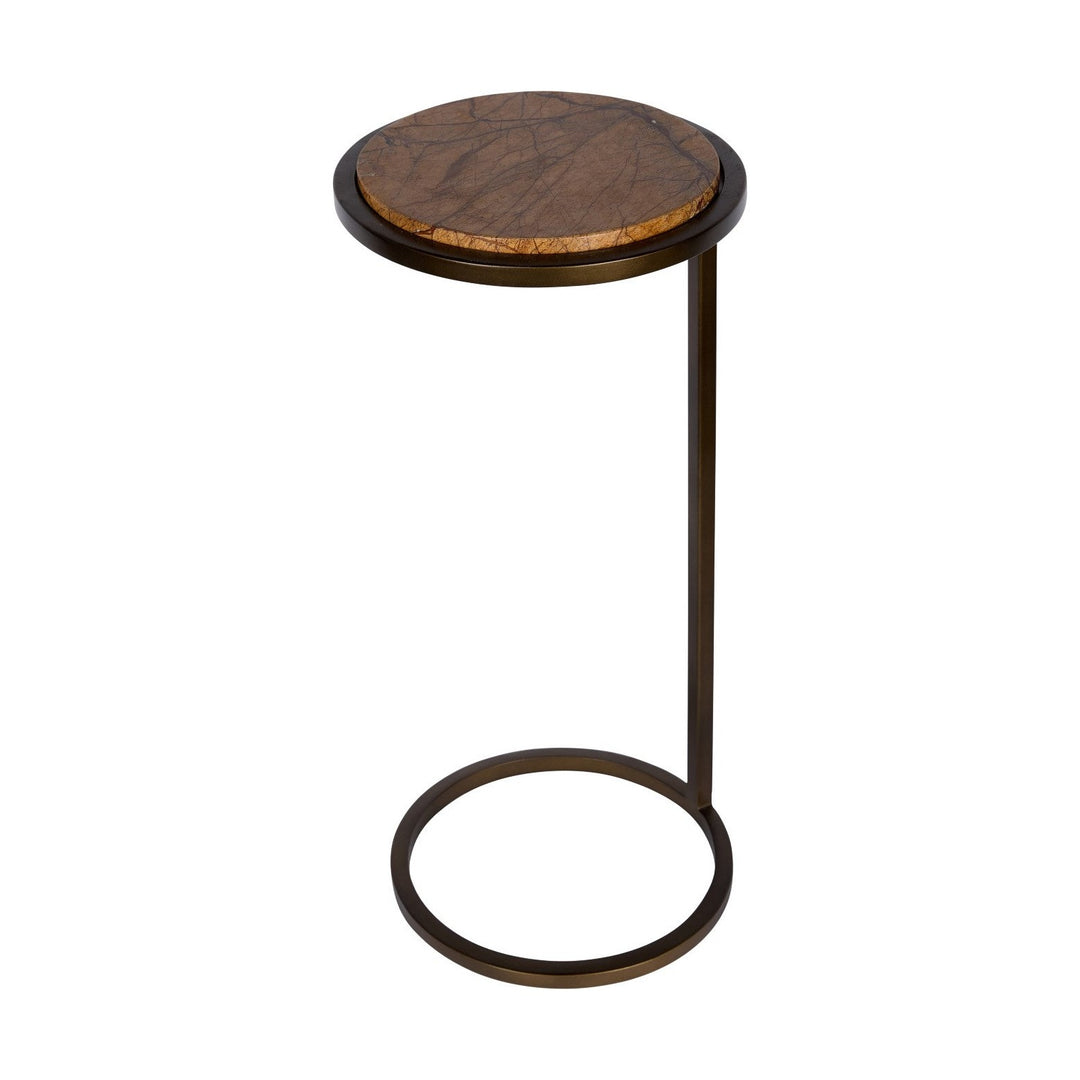 Iota Accent Table - Forest Brown & Gold Libra 2