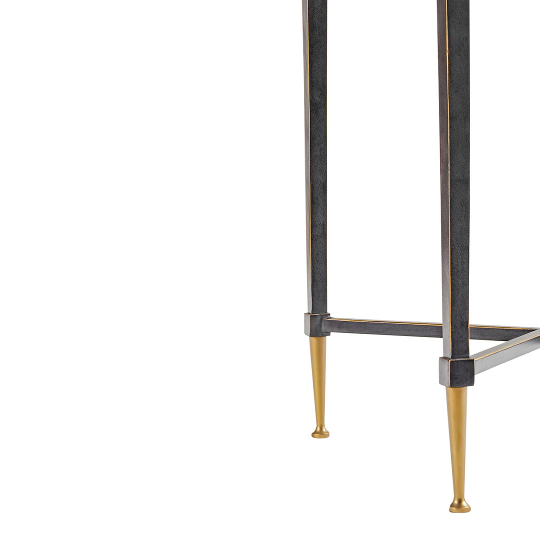 Stella Square Glass Top Side Table