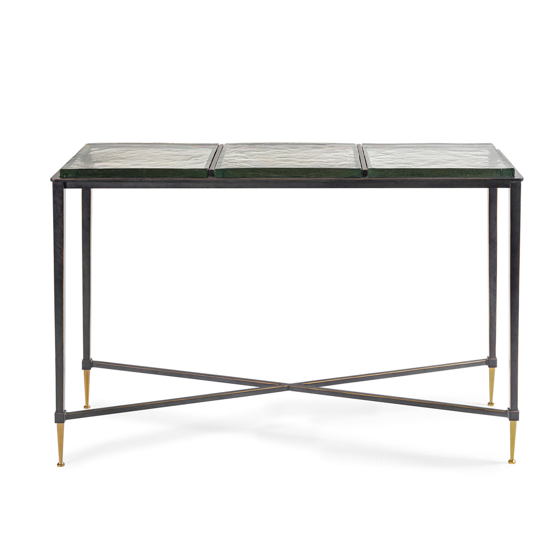 Stella Square Glass Console Table
