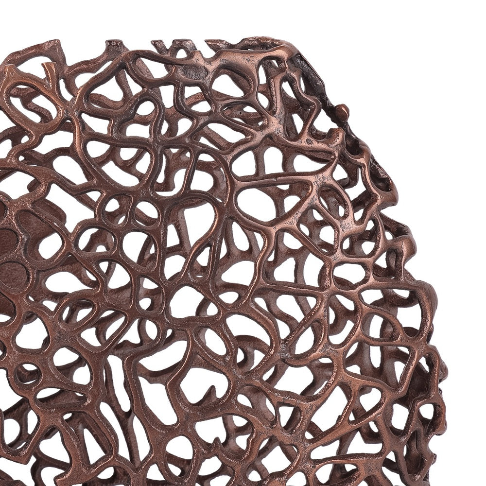 Apo Coral Raw Bronze Ellipse Vase