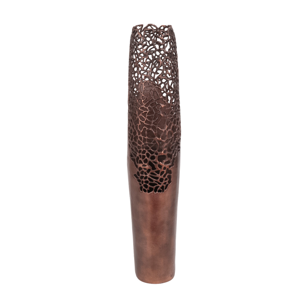 Apo Coral Raw Bronze Vase