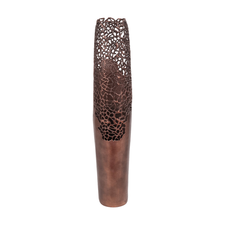 Apo Coral Raw Bronze Vase