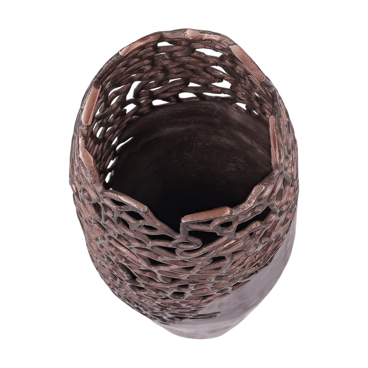 Apo Coral Raw Bronze Vase