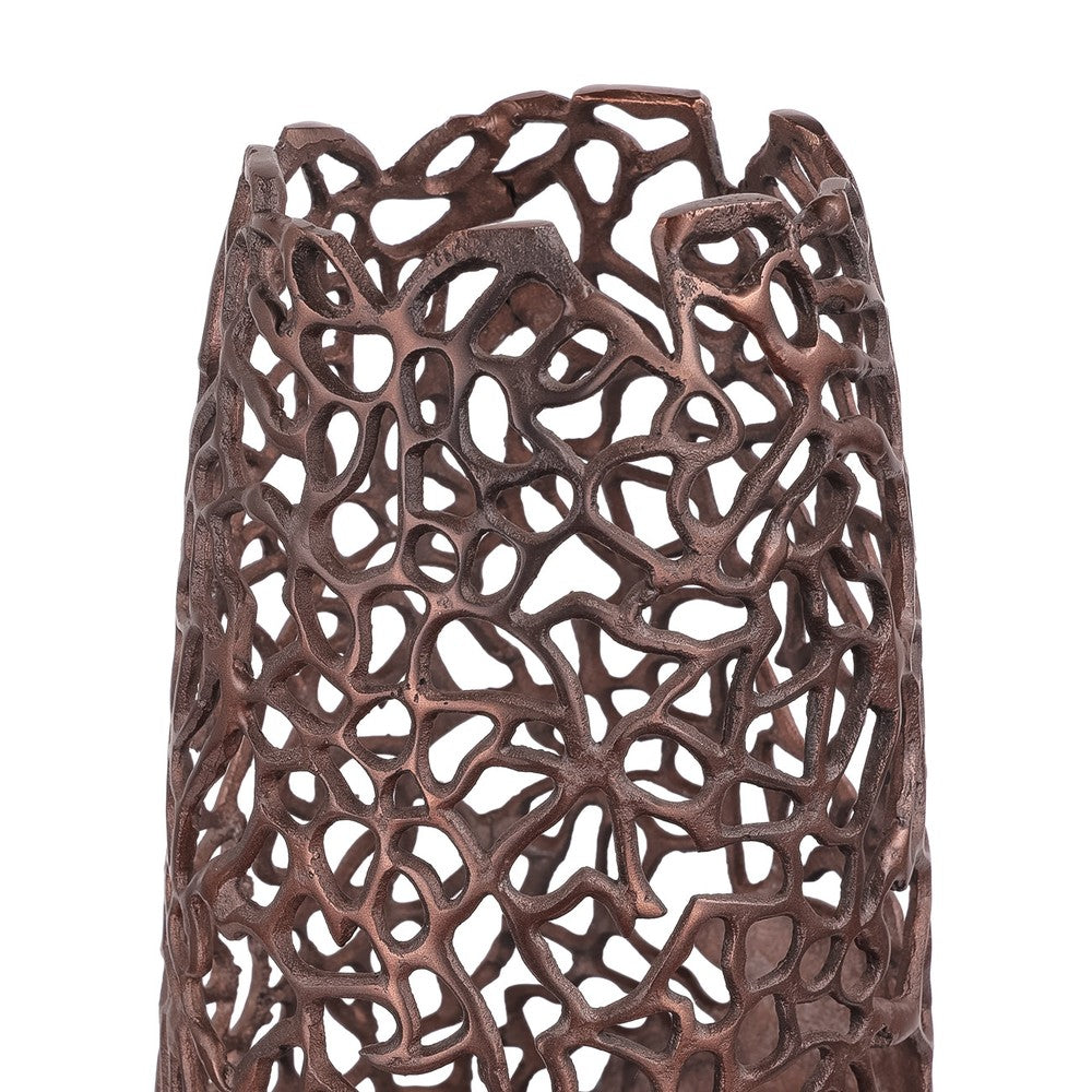 Apo Coral Raw Bronze Vase