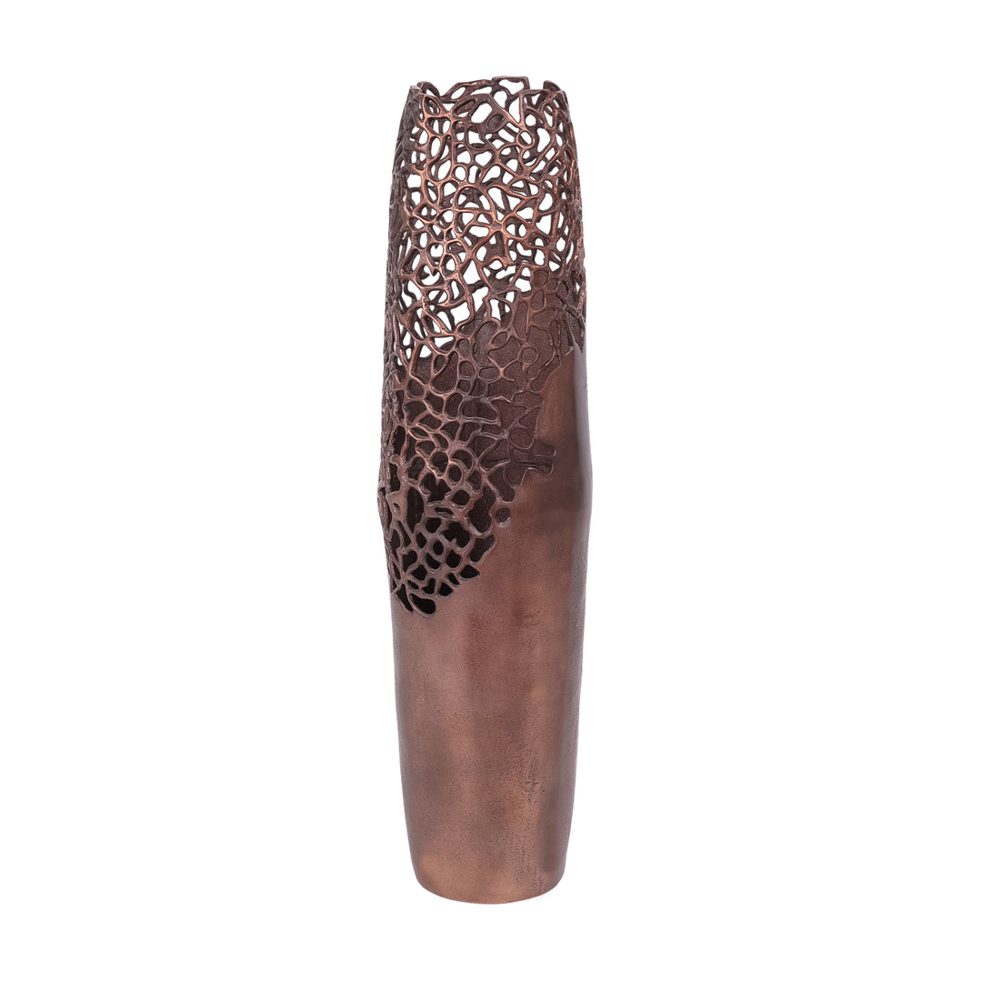 Apo Coral Raw Bronze Vase