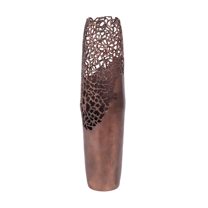 Apo Coral Raw Bronze Vase