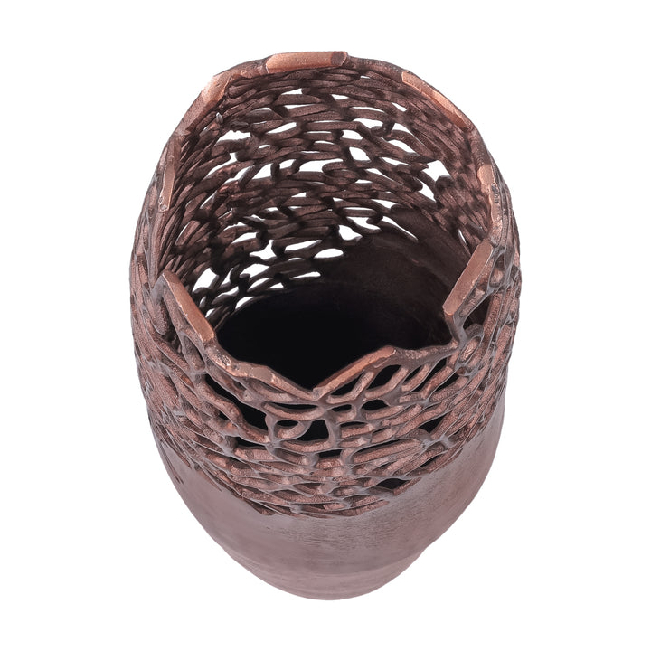 Apo Coral Raw Bronze Vase