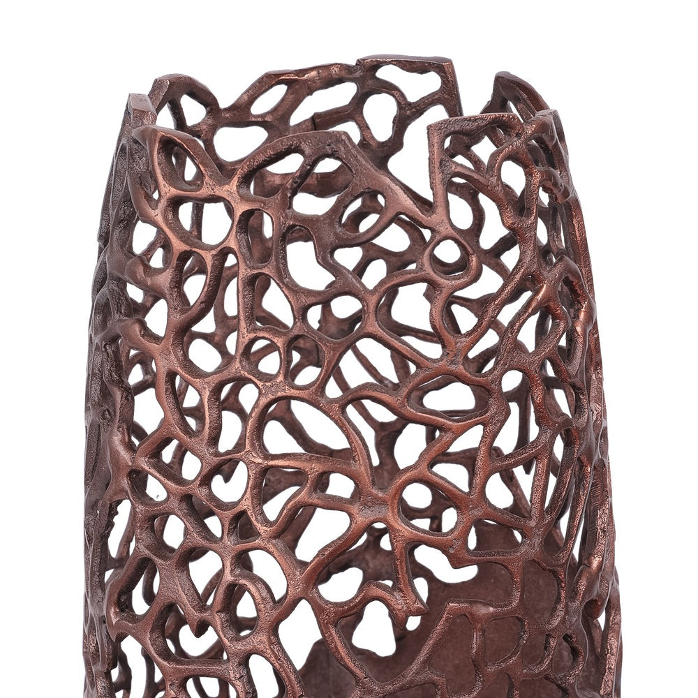Apo Coral Raw Bronze Vase