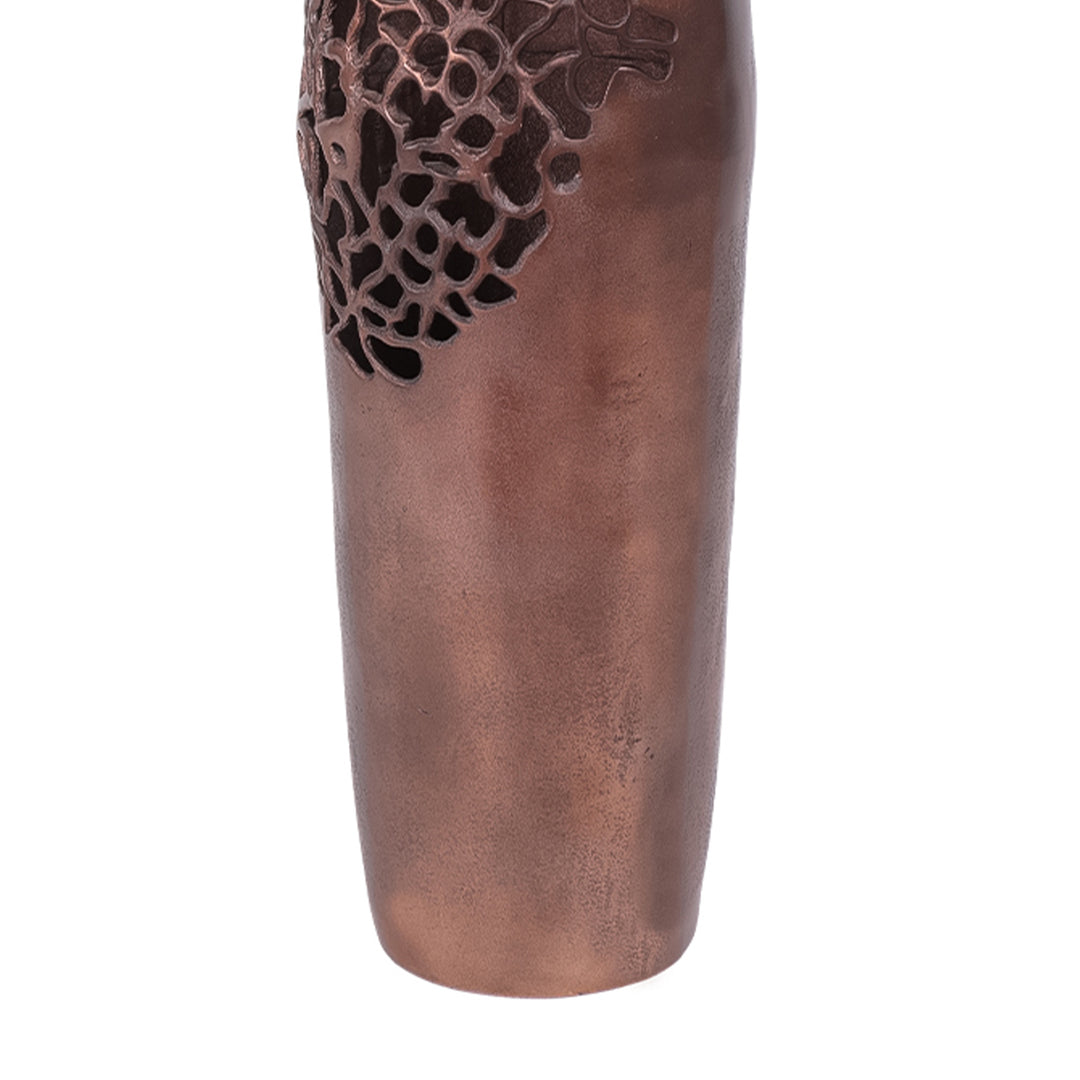 Apo Coral Raw Bronze Vase