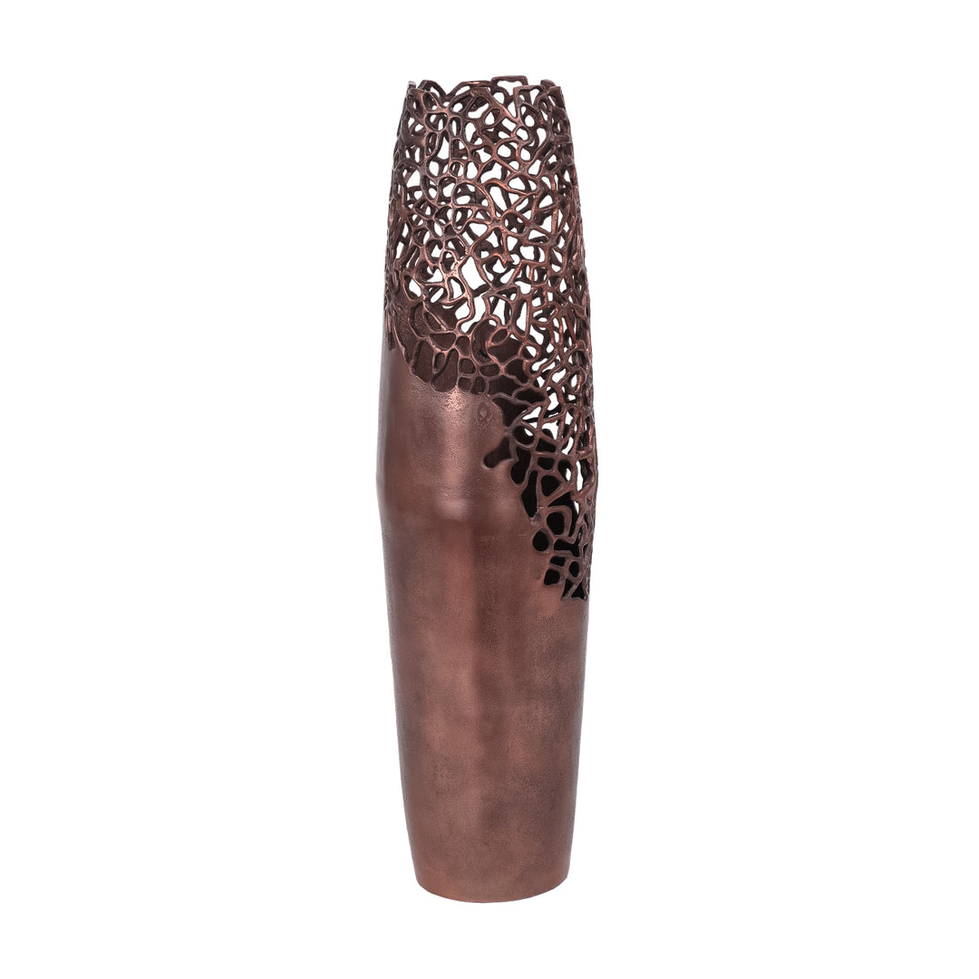Apo Coral Raw Bronze Vase
