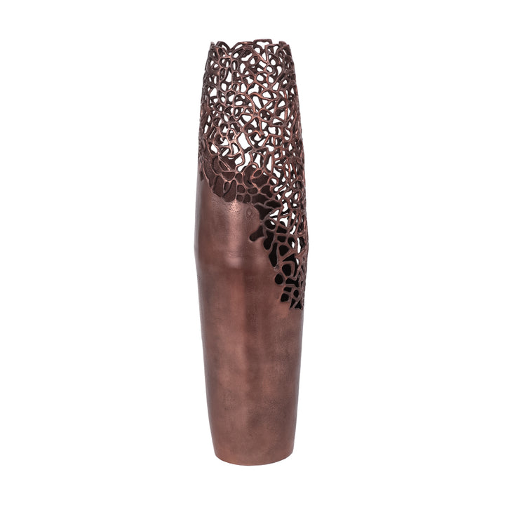 Apo Coral Raw Bronze Vase