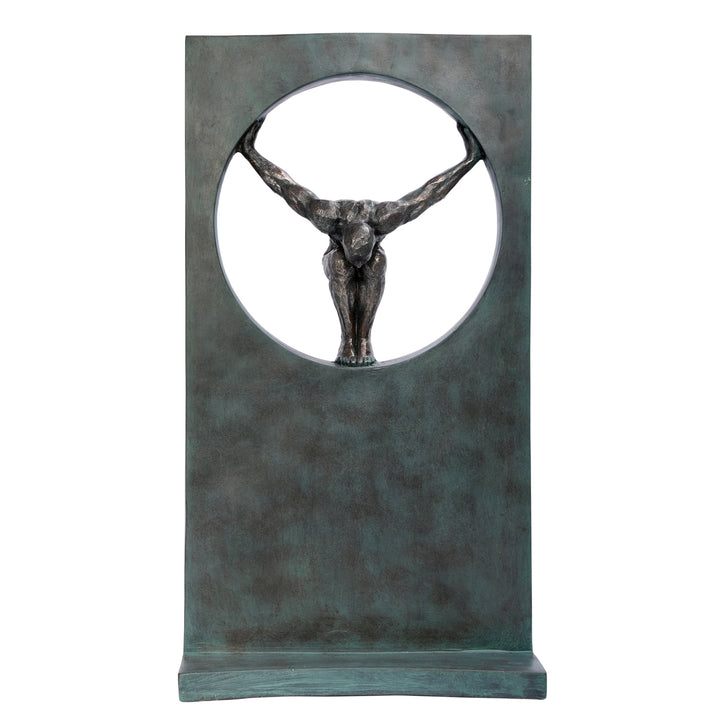 Precision Diver Antique Bronze Sculpture