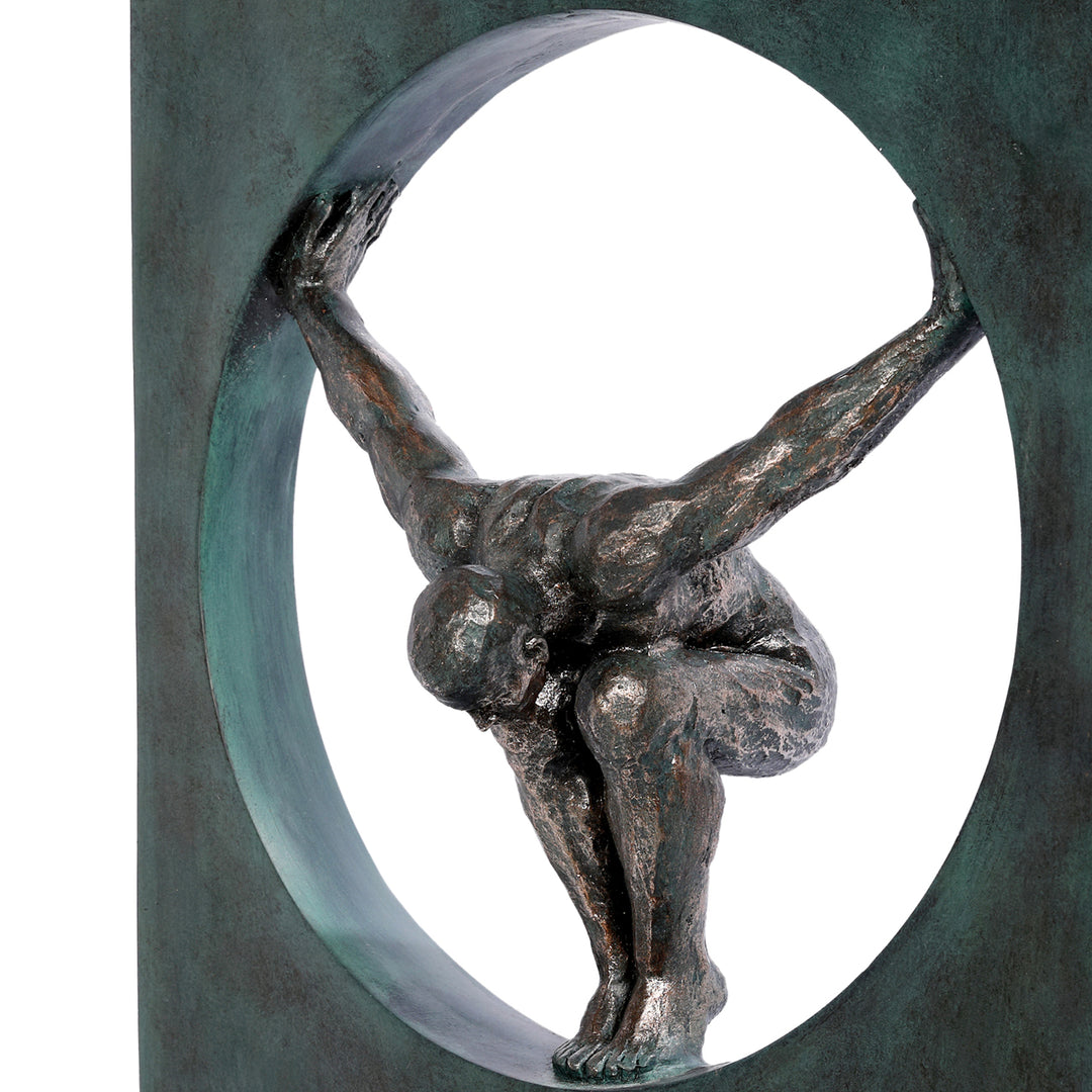 Precision Diver Antique Bronze Sculpture
