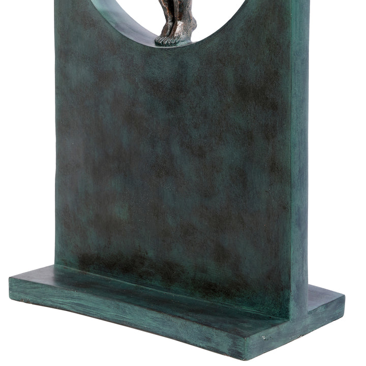 Precision Diver Antique Bronze Sculpture