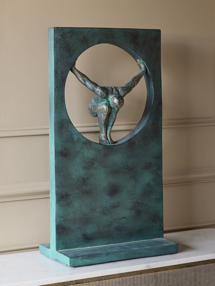 Precision Diver Antique Bronze Sculpture