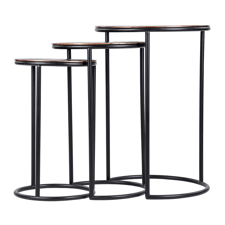 Tambora Set of 3 Metal Tables