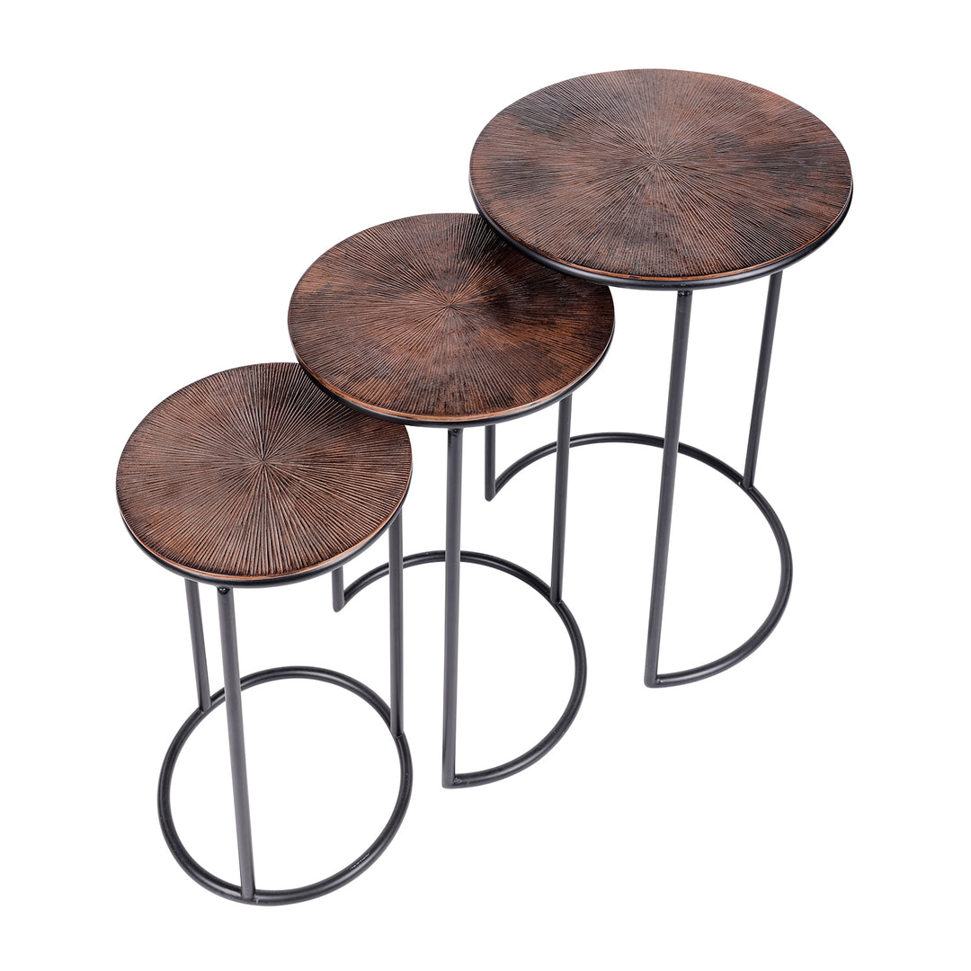 Tambora Set of 3 Metal Tables