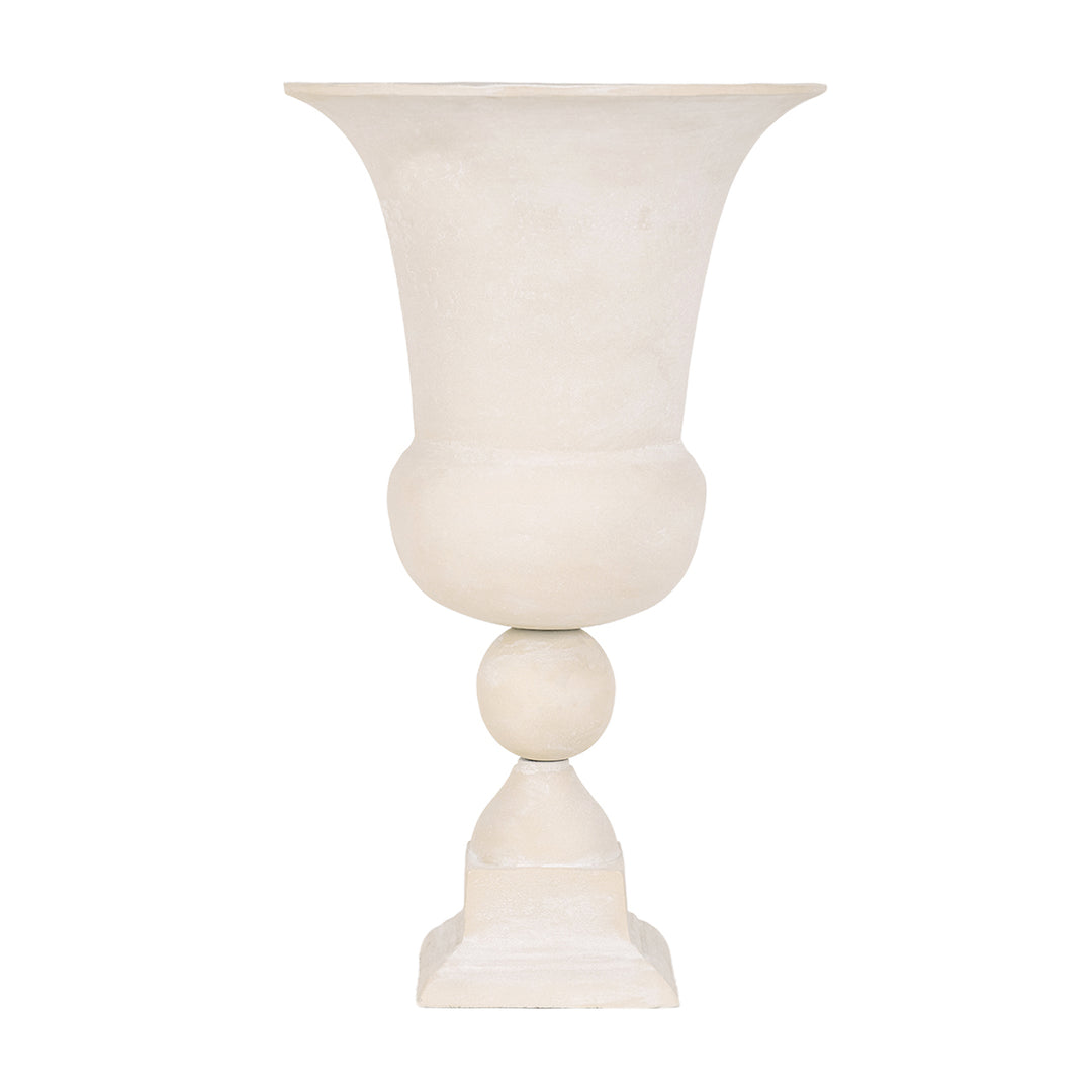Van Dyk Tall Stonewash Urn - Putty