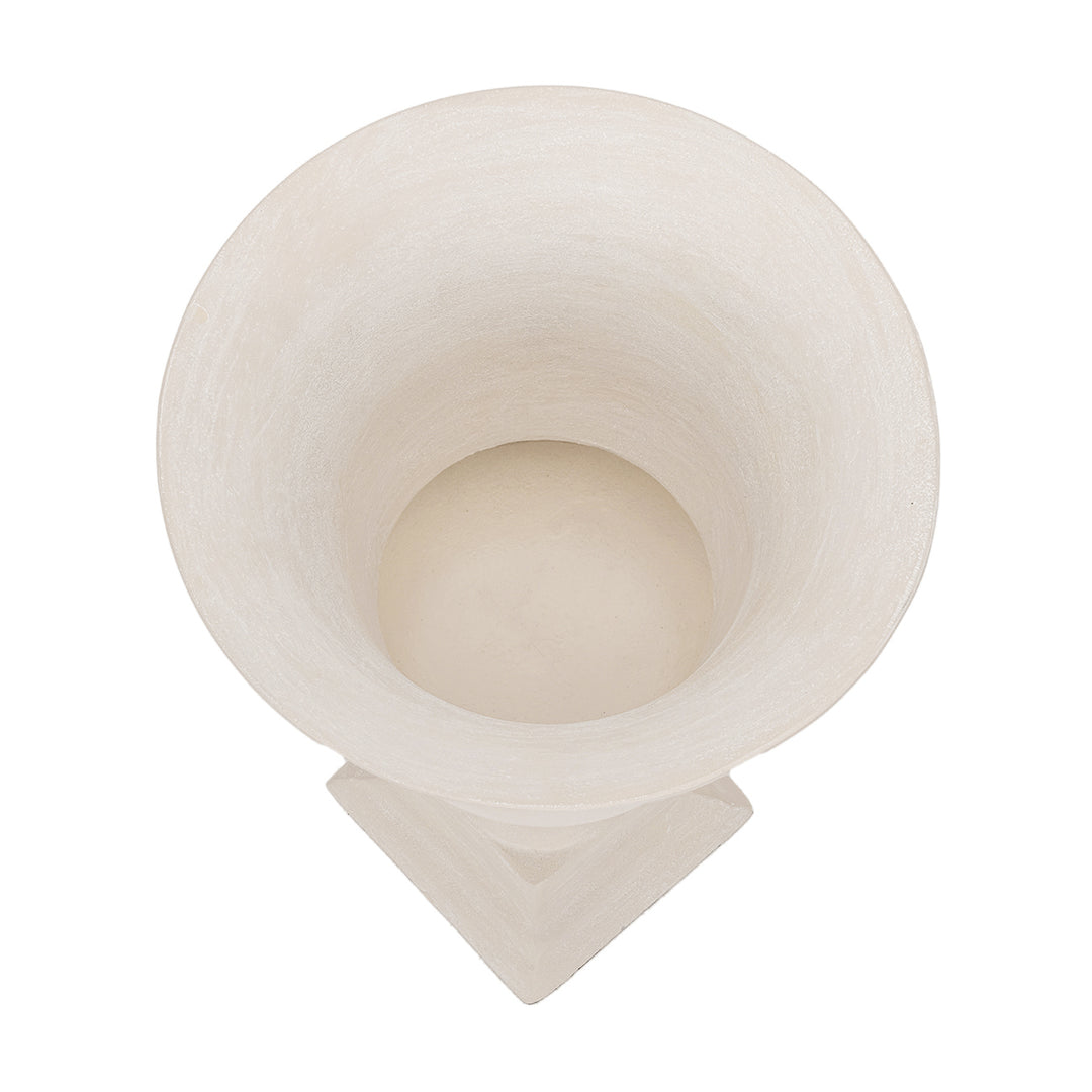 Van Dyk Tall Stonewash Urn - Putty