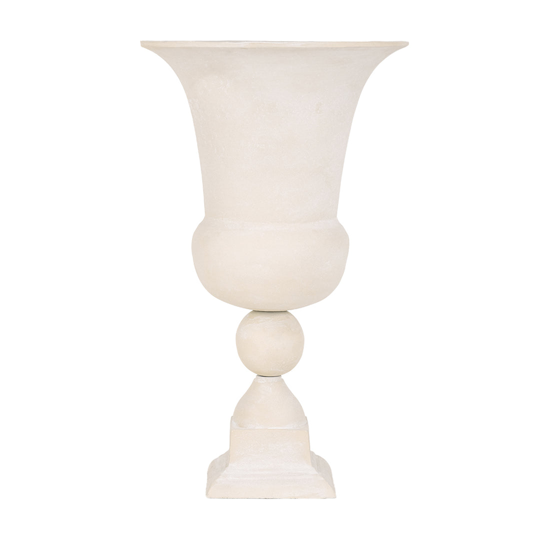 Van Dyk Tall Stonewash Urn - Putty