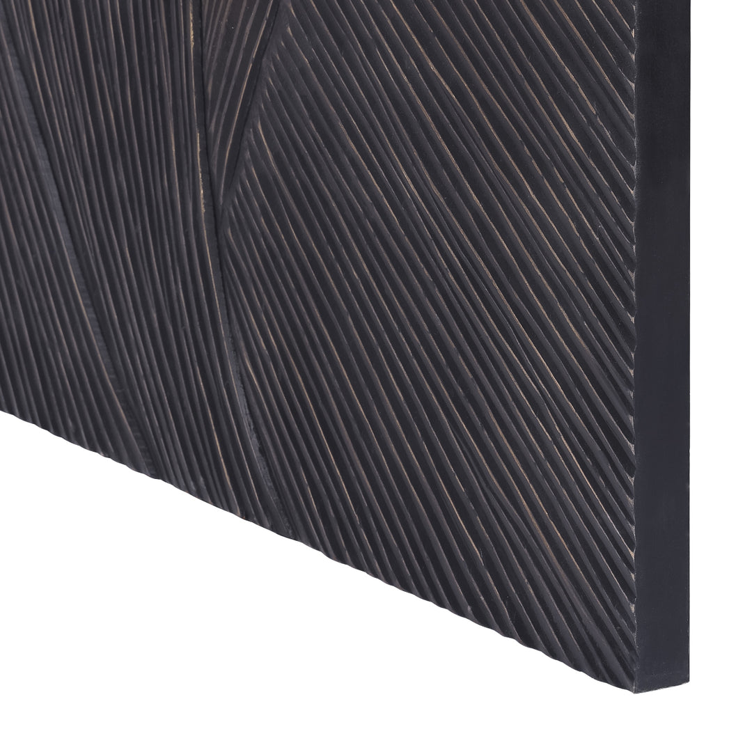 Golden Wave Geometric Wall Art