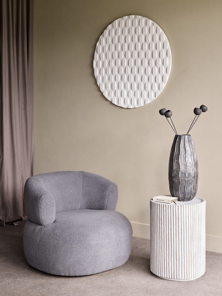 White Woven Geometric Wall Art