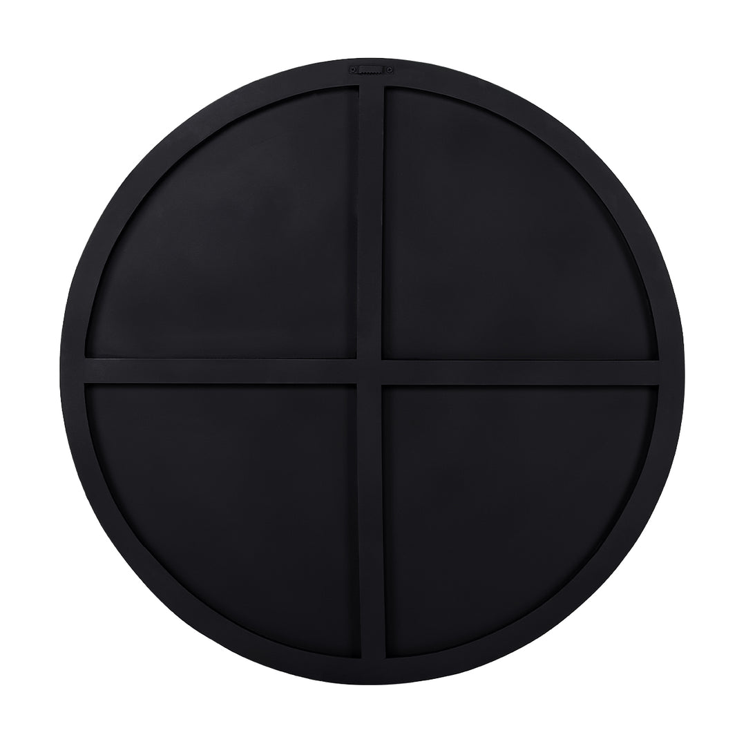 Geometric Echoes Wall Art - Black