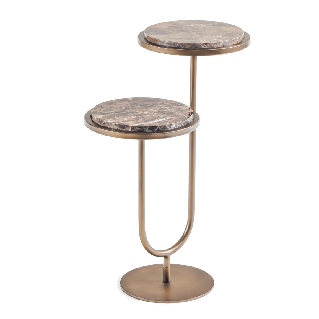 Marco Accent Table - Dark Emperador